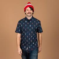 RSVLTS When's Waldo? KUNUFLEX Short Sleeve Shirt in Blue — detail 2