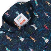 RSVLTS When's Waldo? KUNUFLEX Short Sleeve Shirt in Blue — detail 6