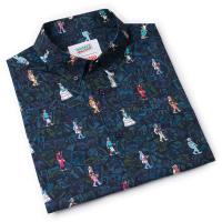 RSVLTS When's Waldo? KUNUFLEX Short Sleeve Shirt in Blue — detail 8