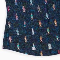 RSVLTS When's Waldo? Women's KUNUFLEX Short Sleeve Shirt in Blue — detail 7