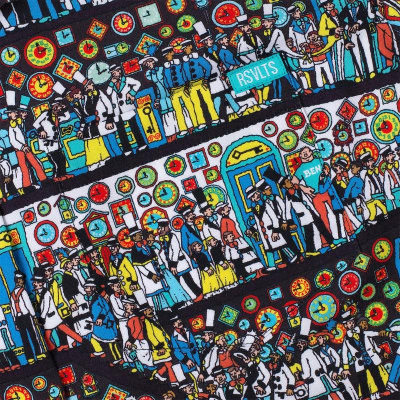 RSVLTS The Corridors of Time Women's KUNUFLEX Short Sleeve Shirt in Multicolor — detail 4