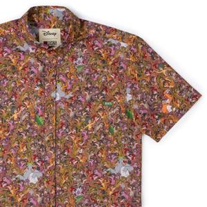 RSVLTS Monkey Business KUNUFLEX Short Sleeve Shirt in Brown — front view