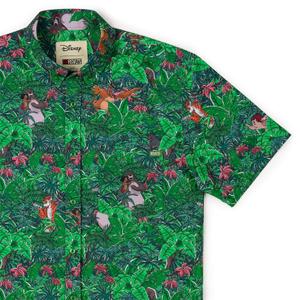 RSVLTS Baloo and the Crew KUNUFLEX Short Sleeve Shirt in Green — front view