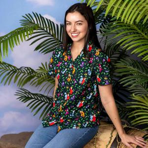 RSVLTS Never Grow Up Women's KUNUFLEX Short Sleeve Shirt — front view