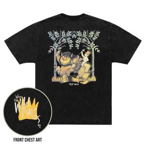RSVLTS King Max Vintage Crewneck Tee in Black — front view