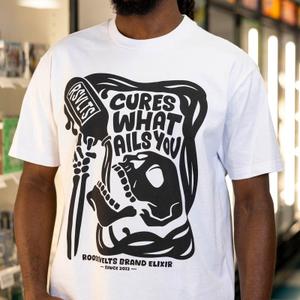 RSVLTS Cures What Ails You Vintage Crewneck Tee — front view