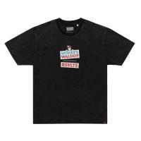RSVLTS The Man in Question Vintage Crewneck Tee in Black — front view