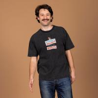 RSVLTS The Man in Question Vintage Crewneck Tee in Black — detail 2