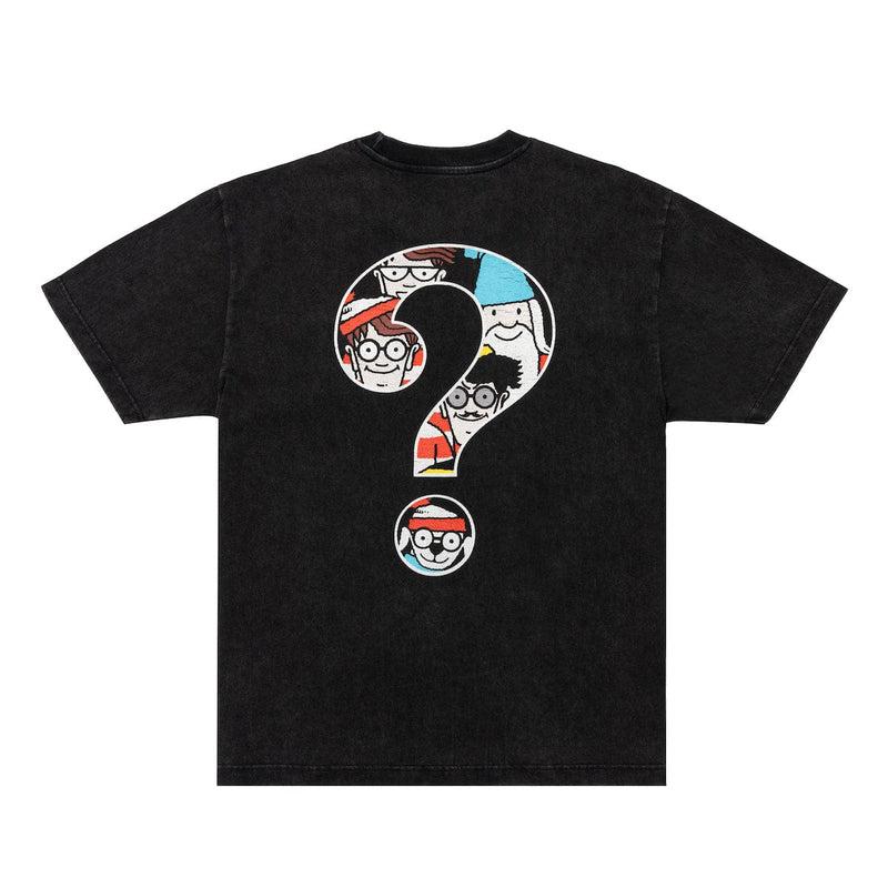 RSVLTS The Man in Question Vintage Crewneck Tee in Black — detail 3