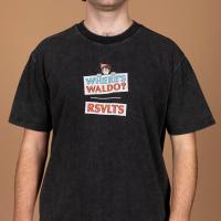 RSVLTS The Man in Question Vintage Crewneck Tee in Black — detail 4