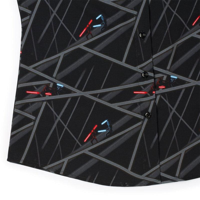 RSVLTS The Fall of Mandalore Women's KUNUFLEX Short Sleeve Shirt in Black — detail 4