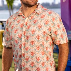 RSVLTS Lanai Bamboo Short Sleeve Shirt — front view