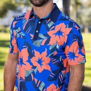 RSVLTS Sunset Tropic All-Day Polo — front view