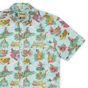 RSVLTS Spin It! KUNUFLEX Short Sleeve Shirt in Green — front view