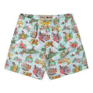 RSVLTS Spin It! Hybrid Shorts in Green — front view