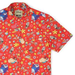 RSVLTS Ranger Roundup KUNUFLEX Short Sleeve Shirt in Orange — front view