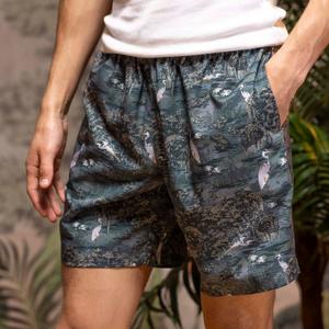 RSVLTS Born On the Bayou Hybrid Shorts in Green — front view