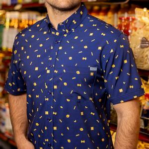 RSVLTS Pasta La Vista KUNUFLEX Short Sleeve Shirt — front view
