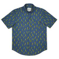 RSVLTS Extra Dirty KUNUFLEX Short Sleeve Shirt in Blue — detail 5