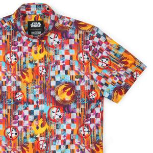 RSVLTS Sabine Wuz Here KUNUFLEX Short Sleeve Shirt in Multicolor — front view