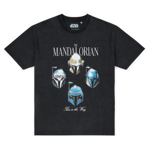 RSVLTS Mandalorian Rhapsody Vintage Crewneck Tee in Black — front view
