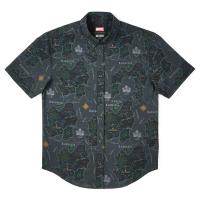 RSVLTS The Legend of Latveria KUNUFLEX Short Sleeve Shirt in Green — detail 5