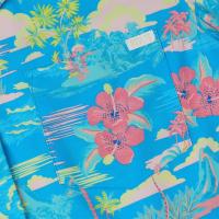 RSVLTS Magnum Tide Women's KUNUFLEX Short Sleeve Shirt in Blue — detail 4