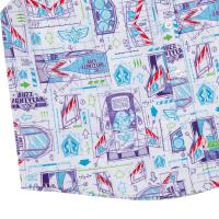 RSVLTS Space Ranger Schematics Youth KUNUFLEX Short Sleeve Shirt in Blue — detail 4