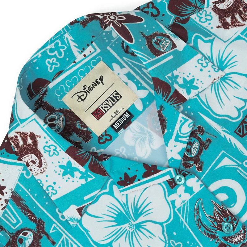 RSVLTS Fear the Kakamora Women's KUNUFLEX Short Sleeve Shirt in Blue — detail 6