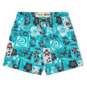 RSVLTS Fear the Kakamora Hybrid Shorts in Blue — front view
