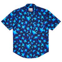 RSVLTS Bold Glory KUNUFLEX Short Sleeve Shirt in Blue — detail 5