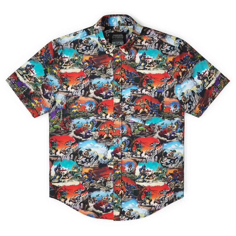 RSVLTS Panels of Power KUNUFLEX Short Sleeve Shirt in Multicolor — detail 5