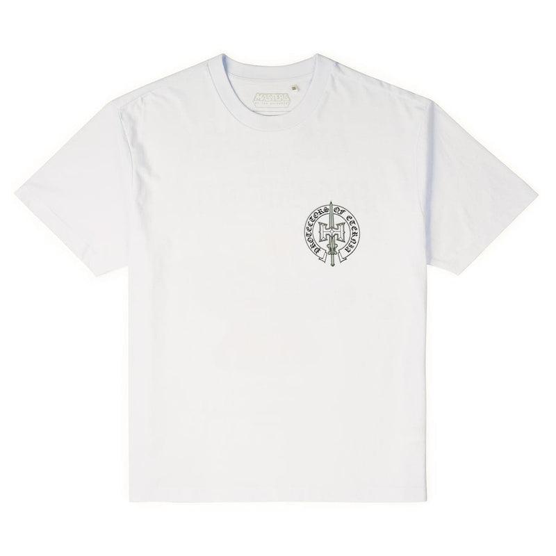 RSVLTS Protectors of Eternia Vintage Crewneck Tee in White — detail 3