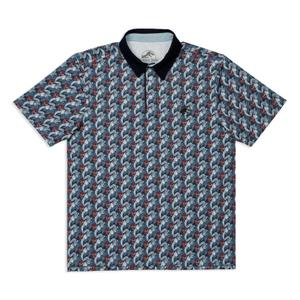RSVLTS More Teeth All-Day Polo in Gray — front view