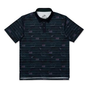 RSVLTS Power's Out All-Day Polo in Black — front view