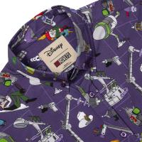 RSVLTS Doofenshmirtz Evil Incorporated KUNUFLEX Short Sleeve Shirt in Purple — detail 2