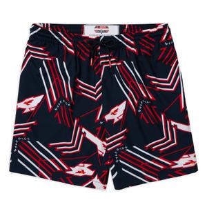 RSVLTS Maverick’s Mark Hybrid Shorts in Black — front view