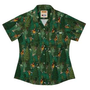 RSVLTS Finding Beefsquatch Women's KUNUFLEX Short Sleeve Shirt — front view