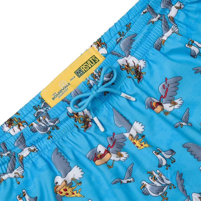 RSVLTS Beach Bandits Hybrid Shorts in Blue — detail 4