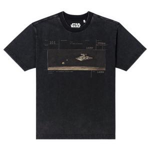 RSVLTS Lazer Vintage Crewneck Tee in Black — front view