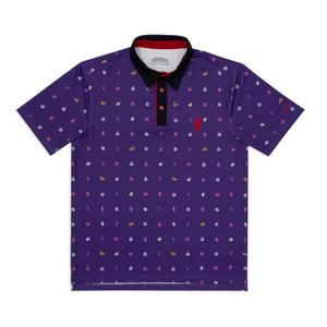 RSVLTS Lil Foot Clan All-Day Polo in Purple — front view