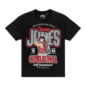 RSVLTS The Casey Jones Invitational Vintage Crewneck Tee in Black — front view