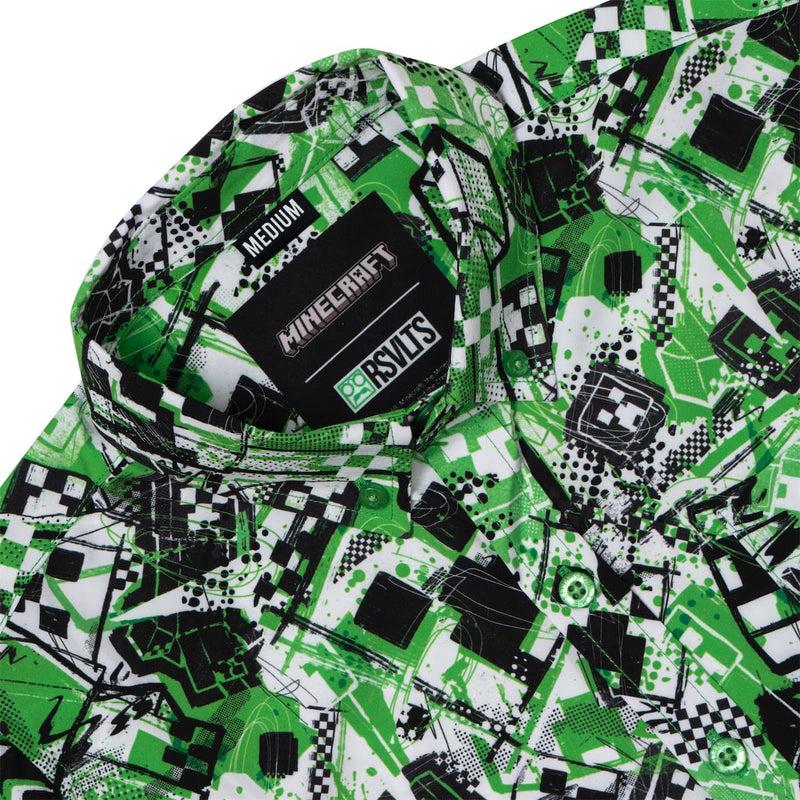RSVLTS Short Fuse Youth KUNUFLEX Short Sleeve Shirt in Green — detail 4