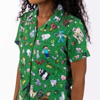 RSVLTS Overworld Odyssey Women's KUNUFLEX Short Sleeve Shirt in Green — detail 3