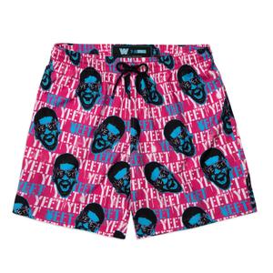 RSVLTS Jey Pop Hybrid Shorts in Pink — front view