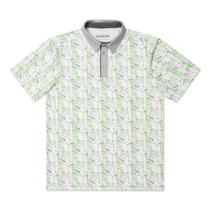RSVLTS Iron Golem All-Day Polo in Green — front view
