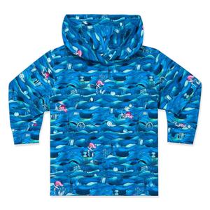 RSVLTS The Secret Grotto Preschool Performance Hoodie in Blue — front view