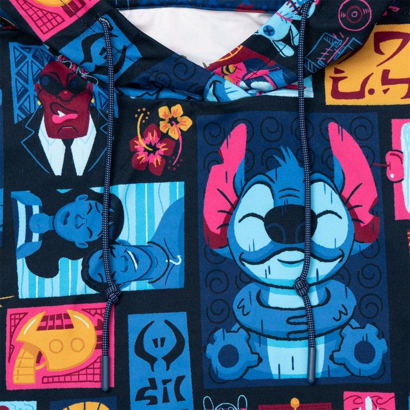 RSVLTS Tiki-terrestrial Youth Performance Hoodie in Blue — detail 2