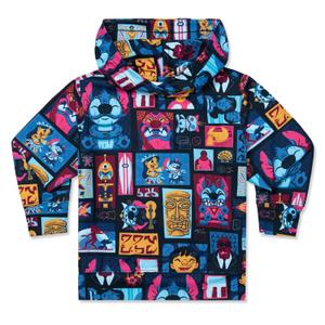 RSVLTS Tiki-terrestrial Preschool Performance Hoodie in Blue — front view