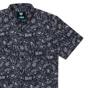 RSVLTS Dirty Dom KUNUFLEX Short Sleeve Shirt in Black — front view